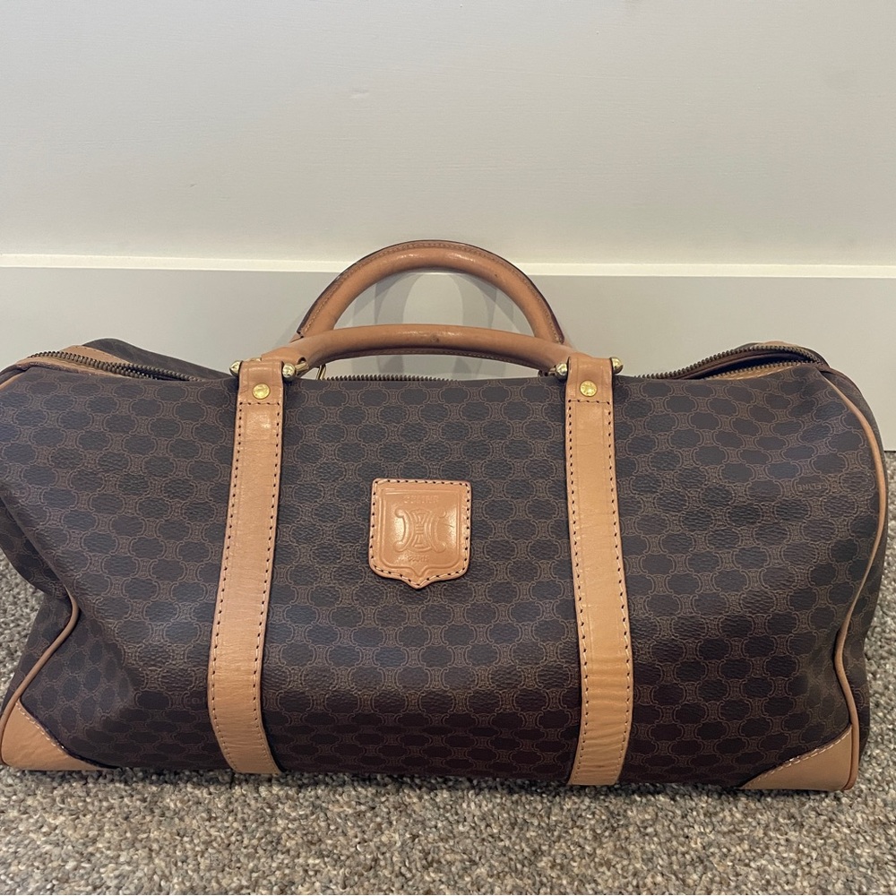 Celine Vintage Macade Boston Bag with certificate of authenticity